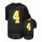 1pc Men'S Polyester V-Neck Football Jersey - Embroidered #4 Sports Top with Slight Stretch, Breathable Loose Fit for Team Sports, Outdoor Activities, Parties, and Casual Wear - All Seasons