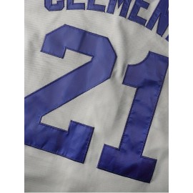 #21 Gray Baseball Casual Sports Shirt Suitable For Training, Competition, Team Sports S-3XL