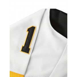 Happy Gilmore Ice Hockey Shirt 18 Adam Sandler 1996 Movie Ice Hockey Shirt Sewing Letters And Numbers Black And White S-XXXL