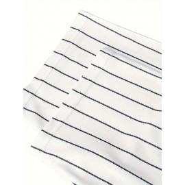 Men'S #11 Embroidered Striped Baseball Jersey - V-Neck, Button-Up, Breathable Polyester - Perfect for Sports & Outdoor Activities