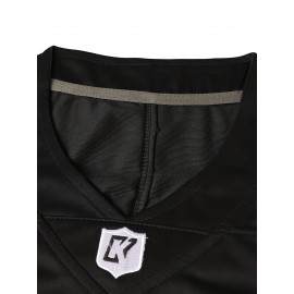 Men's #7 Embroidered Soccer Jersey - Breathable V-Neck, Casual Sports Shirt for Outdoor Activities & Parties, Sizes S-XXXL