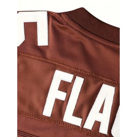 Men'S American Football Sweatshirt # 15 Brown Football Sweatshirt
